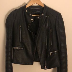 Zara leather jacket